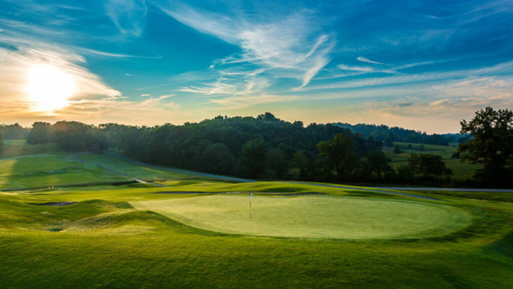 southern indiana golf courses at sunset